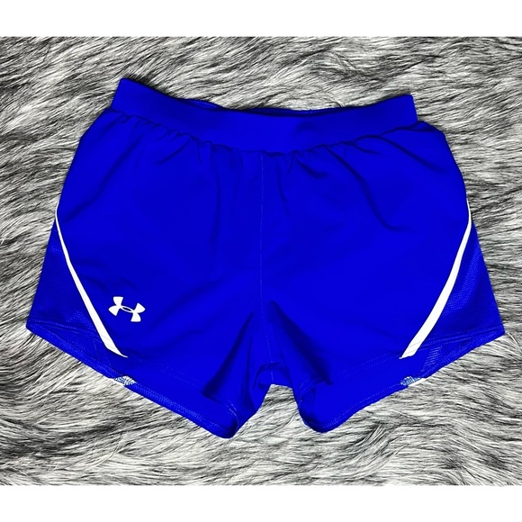 Under Armour Blue Run Shorts - Picture 1 of 4
